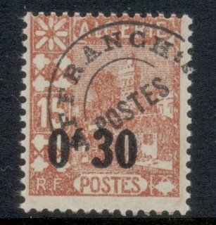 Algeria 1944 Precancel, surch 30c on 15c