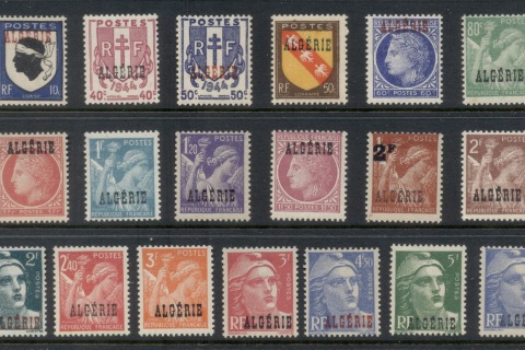 Algeria 1945-47 Stamps of France Opt Algerie