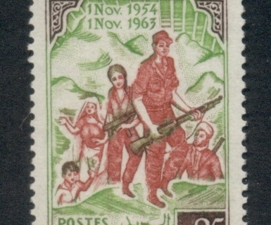 Algeria 1963 Algerian Revolution 9th Anniv.