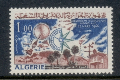 Algeria 1966 World Meterological Day