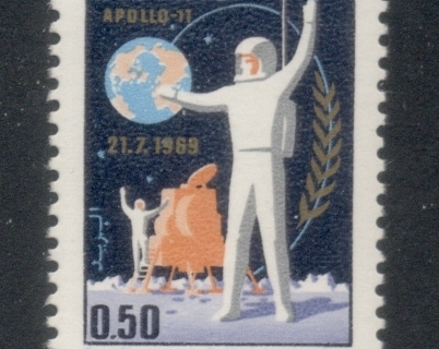 Algeria 1969 Apollo 11 Moon Landing