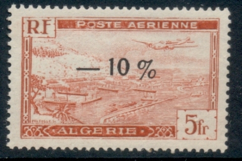 Algeria 1947 Airmail Surch -10%