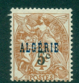 Algeria-1927 5c on 4c Surcharge