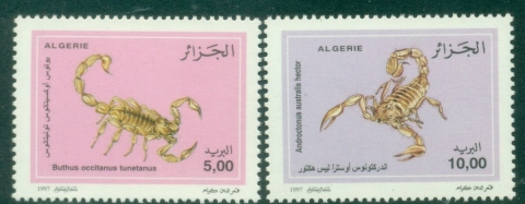 Algeria-1997-Insects-Scorpions-MUH