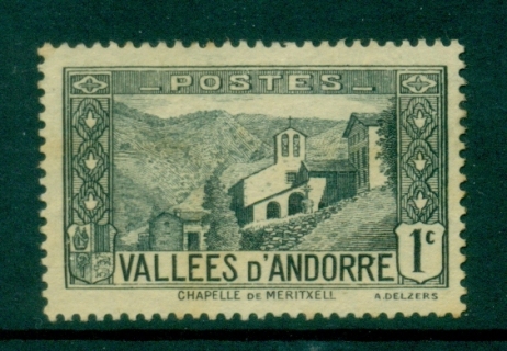 Andorra-Fr-1932-43-Pictorial-1c-FU