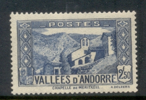 Andorra-Fr-1932-43-Pictorial-2-50f-MLH