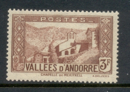 Andorra-Fr-1932-43-Pictorial-3f-MLH