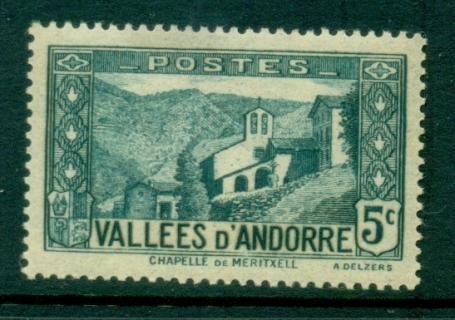 Andorra-Fr-1932-43-Pictorial-5c-MUH