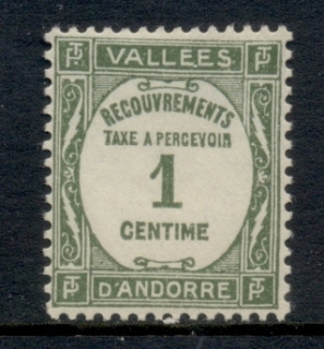 Andorra-Fr-1935-41-Postage-Dues-1c-MLH