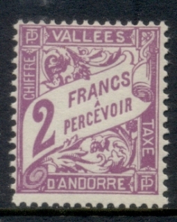 Andorra-Fr-1935-41-Postage-Dues-2f-MLH