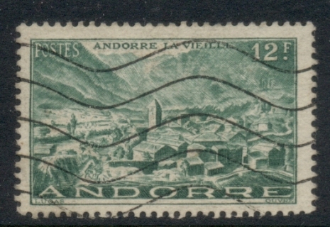 Andorra-Fr-1944-46-Pictorial-12f-FU