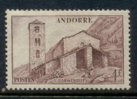 Andorra-Fr-1944-46-Pictorial-1f-MLH