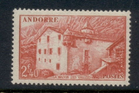 Andorra-Fr-1944-46-Pictorial-2-40f-MLH