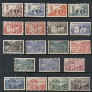 Andorra-Fr-1944-46-Pictorials-MLH