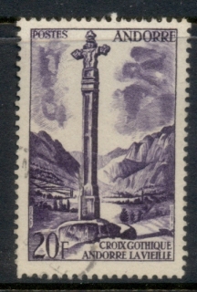 Andorra-Fr-1955-58-Pictorial-20f-FU