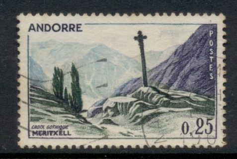 Andorra-Fr-1961-Pictorial-25c-FU