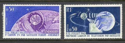 Andorra-Fr-1962-Telstar-MUH-Lot14371