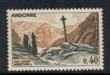 Andorra-Fr-1965-71-Pictorial-40c-MUH