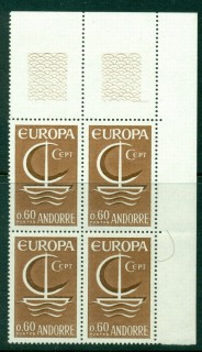 Andorra-Fr-1966-Europa-Block-4-MUH-Lot17616