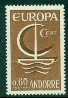 Andorra-Fr-1966-Europa-MUH-Lot16001