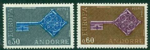 Andorra-Fr-1968-Europa-MUH-Lot16003