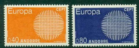 Andorra-Fr-1970-Europa-MUH-Lot16005