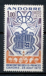 Andorra-Fr-1974-Arms-of-Andorra-Cahors-MLH