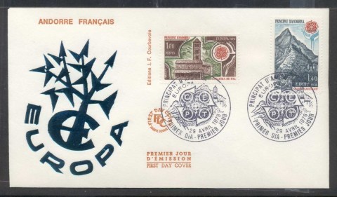 Andorra-Fr-1978-Europa-Architecture-FDC