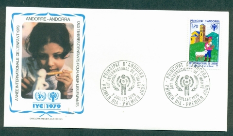 Andorra-Fr-1979-IYC-International-Year-of-the-Child-FDC-lot31958