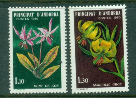 Andorra-Fr-1980-Nature-Protection-Flowers-MUH