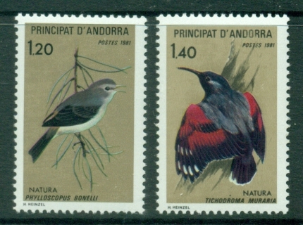 Andorra-Fr-1981-Birds-MUH