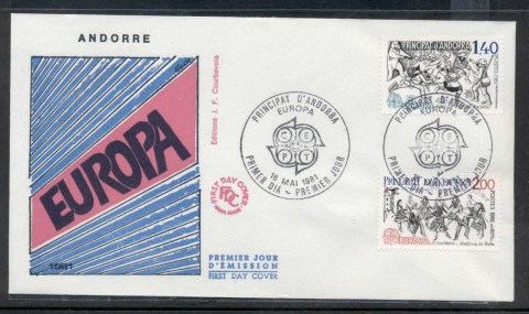 Andorra-Fr-1981-Europa-Folklore-FDC