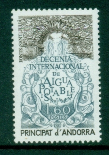 Andorra-Fr-1981-International-Drinking-Water-decade-MUH