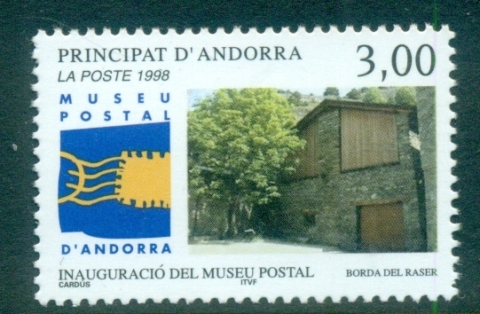 Andorra-Fr-1998-Postal-Museum-MUH-2