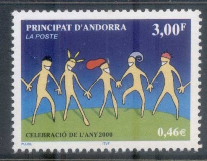 Andorra-Fr-2000-New-Year-MUH