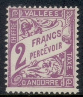 Andorra-Fr-1935-41-Postage-Dues-2f-MLH