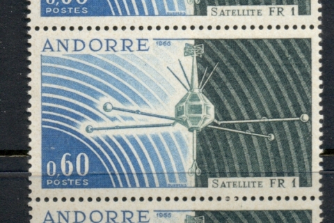 Andorra-Fr-1966-FR-1-Satellite-str3-MUH