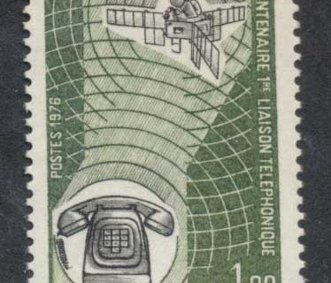 Andorra-Fr-1976-Telephone-Centenary