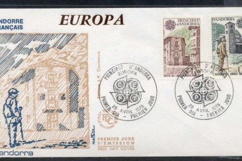 Andorra-Fr-1979-Europa-Communications-FDC