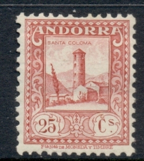 Andorra-Sp-1931-38-25c-St-Coloma