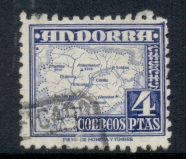 Andorra-Sp-1948-53-Pictorial-4p-Map-FU