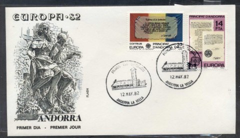 Andorra-Sp-1982-Europa-History-FDC