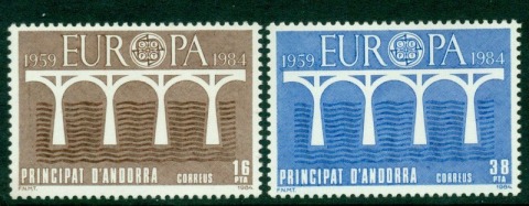 Andorra-Sp-1984-Europa-MUH-Lot16045