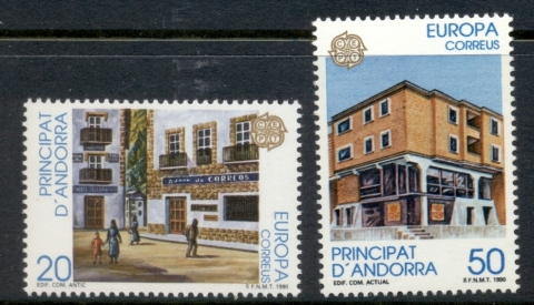 Andorra-Sp-1990-Europa-Post-Offices-MUH