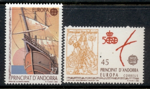 Andorra-Sp-1992-Europa-Discovery-of-America-MUH