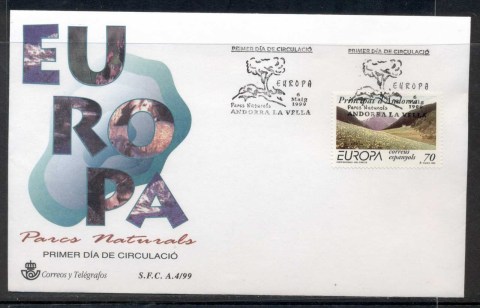 Andorra-Sp-1999-Europa-Nature-Parks-FDC