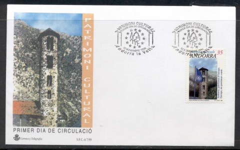 Andorra-Sp-1999-European-Heritage-FDC