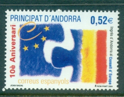 Andorra-Sp-2004-Council-of-Europe-10th-Anniversary-MUH