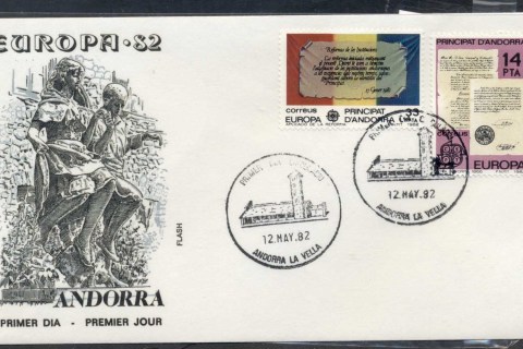 Andorra-Sp-1982-Europa-History-FDC