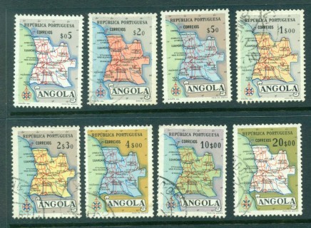 Angola-1955-Map-of-Angola-FU-lot31101